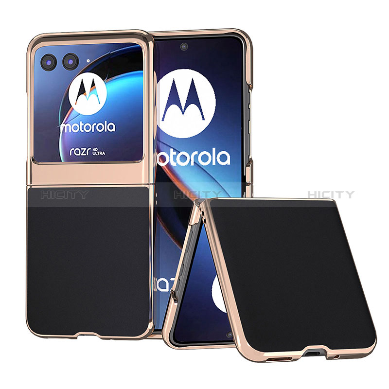 Silikon Hülle Handyhülle Gummi Schutzhülle Flexible Leder Tasche B01H für Motorola Moto Razr 40 Ultra 5G groß