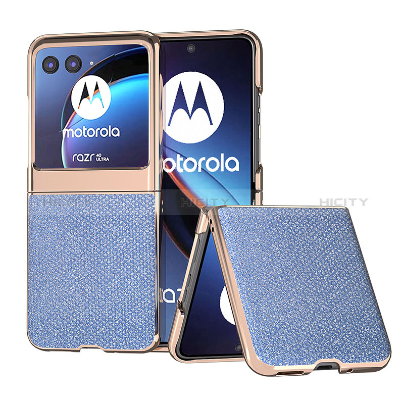 Silikon Hülle Handyhülle Gummi Schutzhülle Flexible Leder Tasche B02H für Motorola Moto Razr 40 Ultra 5G groß