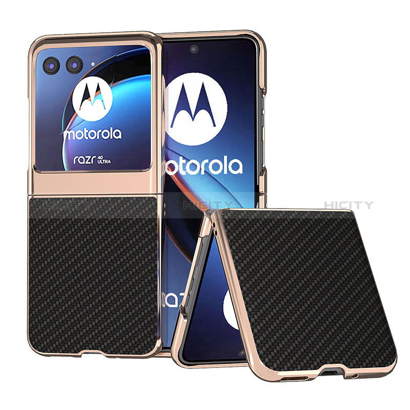 Silikon Hülle Handyhülle Gummi Schutzhülle Flexible Leder Tasche B04H für Motorola Moto Razr 40 Ultra 5G groß