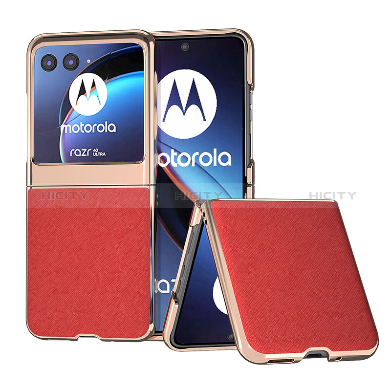 Silikon Hülle Handyhülle Gummi Schutzhülle Flexible Leder Tasche B09H für Motorola Moto Razr 40 Ultra 5G