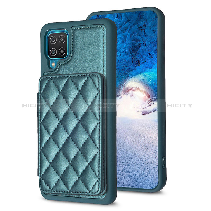 Silikon Hülle Handyhülle Gummi Schutzhülle Flexible Leder Tasche BF1 für Samsung Galaxy A12 Nacho groß