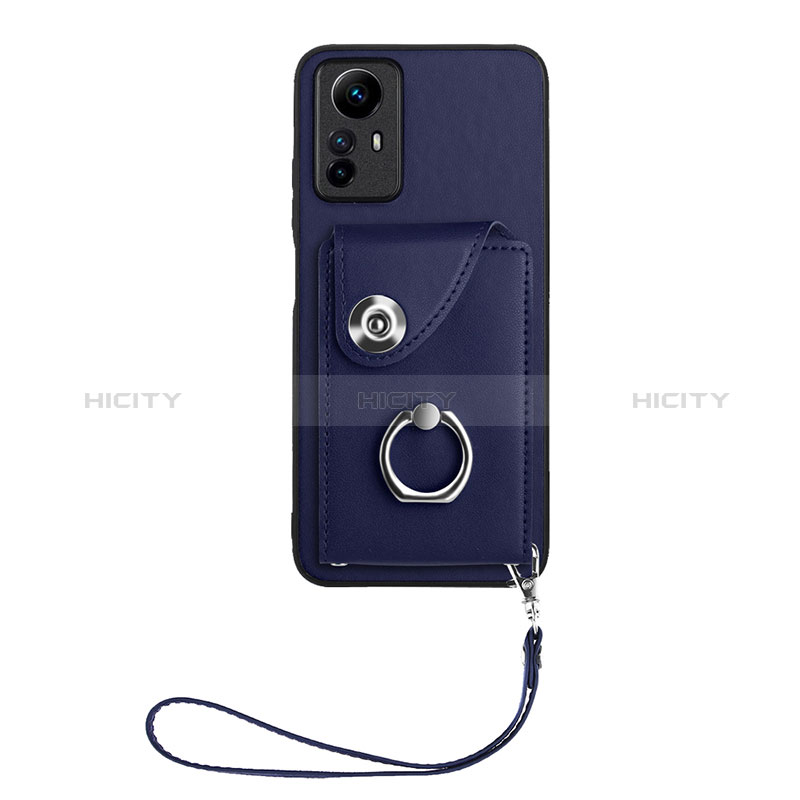 Silikon Hülle Handyhülle Gummi Schutzhülle Flexible Leder Tasche BF1 für Xiaomi Redmi Note 12S Blau