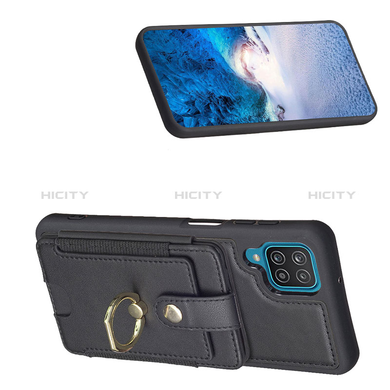 Silikon Hülle Handyhülle Gummi Schutzhülle Flexible Leder Tasche BF2 für Samsung Galaxy A12