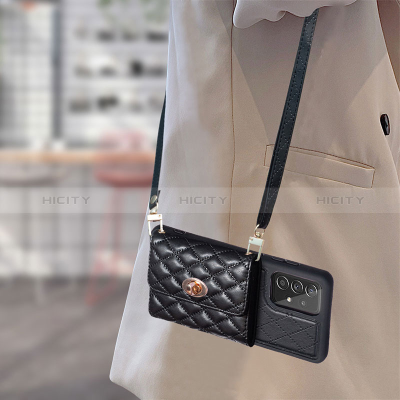 Silikon Hülle Handyhülle Gummi Schutzhülle Flexible Leder Tasche BF3 für Samsung Galaxy A52 4G