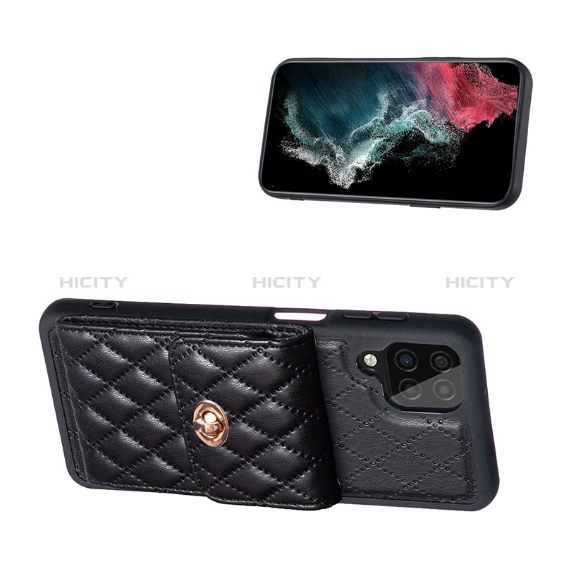 Silikon Hülle Handyhülle Gummi Schutzhülle Flexible Leder Tasche BF4 für Samsung Galaxy A12 5G