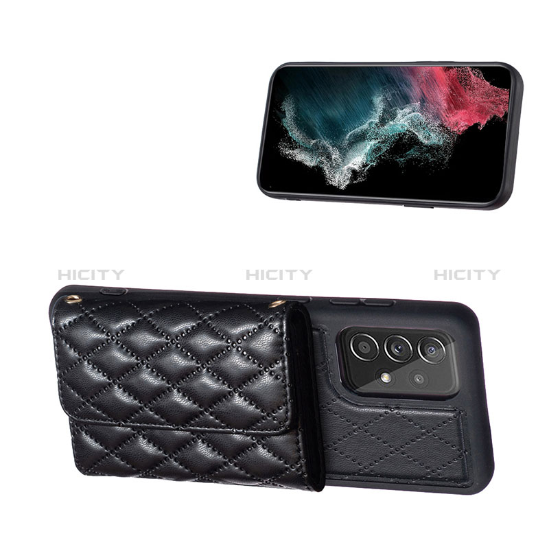 Silikon Hülle Handyhülle Gummi Schutzhülle Flexible Leder Tasche BF4 für Samsung Galaxy A52 5G
