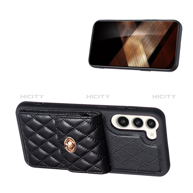 Silikon Hülle Handyhülle Gummi Schutzhülle Flexible Leder Tasche BF4 für Samsung Galaxy S24 5G groß