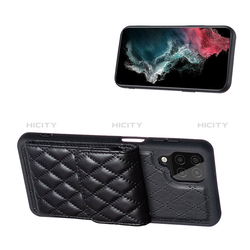 Silikon Hülle Handyhülle Gummi Schutzhülle Flexible Leder Tasche BF6 für Samsung Galaxy A12