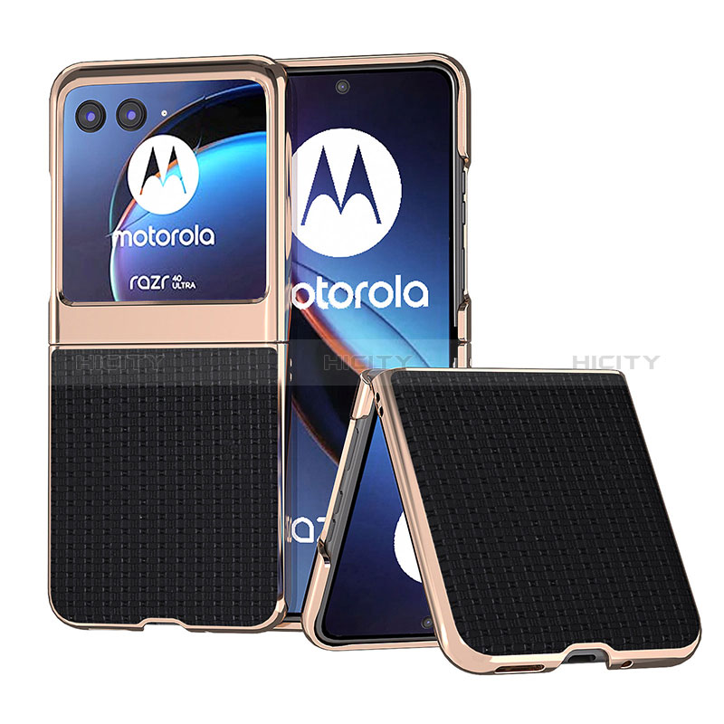 Silikon Hülle Handyhülle Gummi Schutzhülle Flexible Leder Tasche BH10 für Motorola Moto Razr 40 Ultra 5G groß