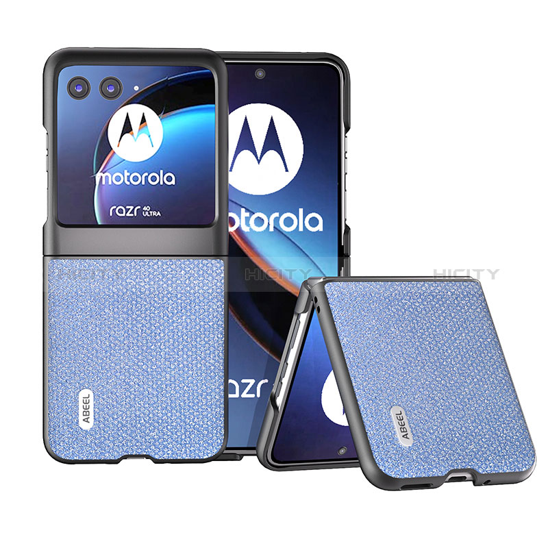 Silikon Hülle Handyhülle Gummi Schutzhülle Flexible Leder Tasche BH6 für Motorola Moto Razr 40 Ultra 5G groß