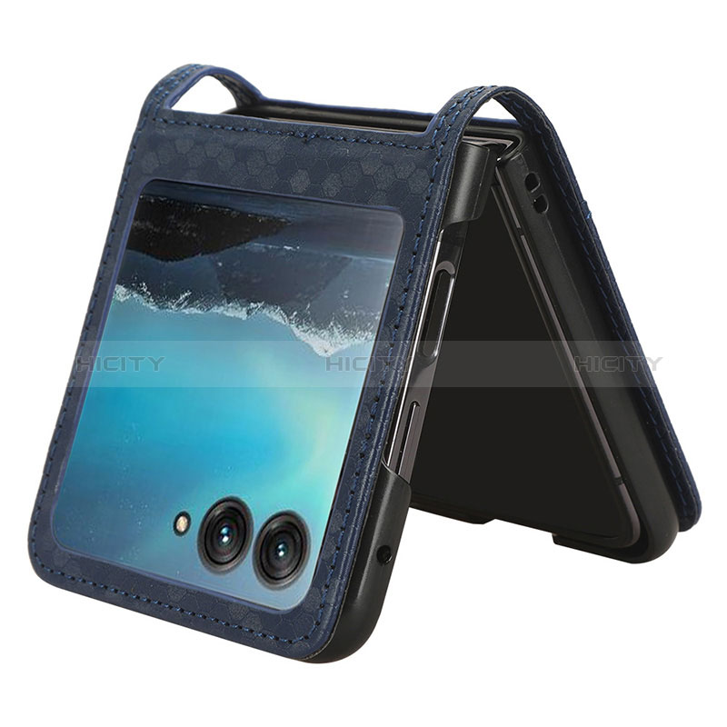 Silikon Hülle Handyhülle Gummi Schutzhülle Flexible Leder Tasche CX2 für Motorola Moto Razr 40 Ultra 5G