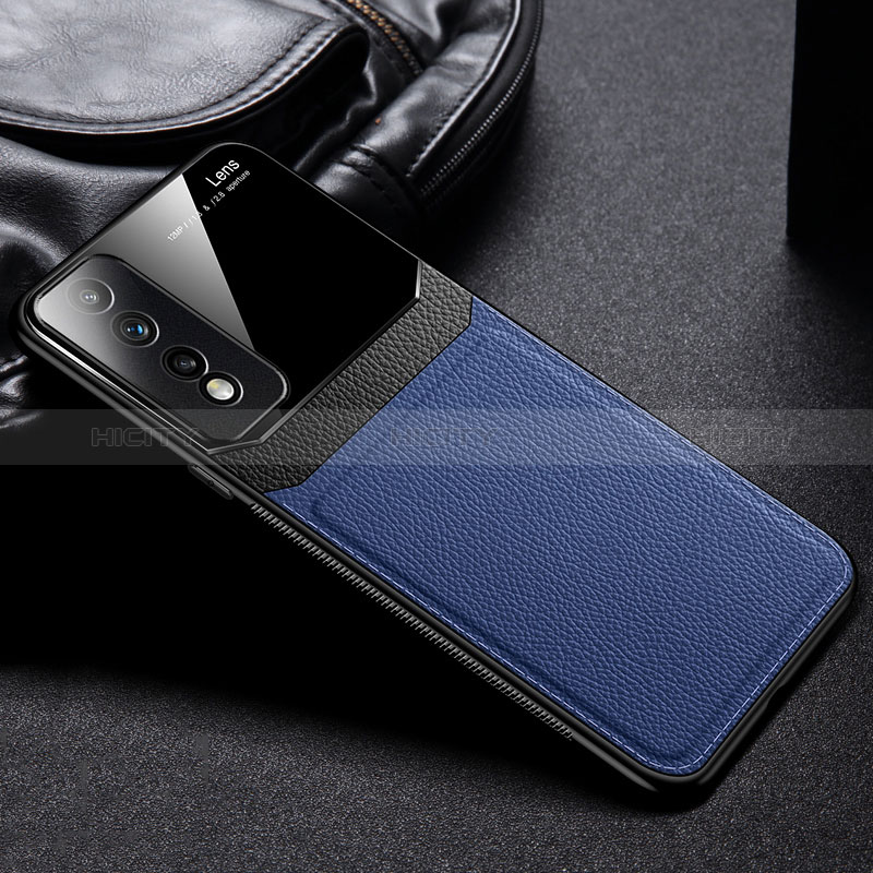 Silikon Hülle Handyhülle Gummi Schutzhülle Flexible Leder Tasche FL1 für Huawei Honor 80 GT 5G Blau Plus