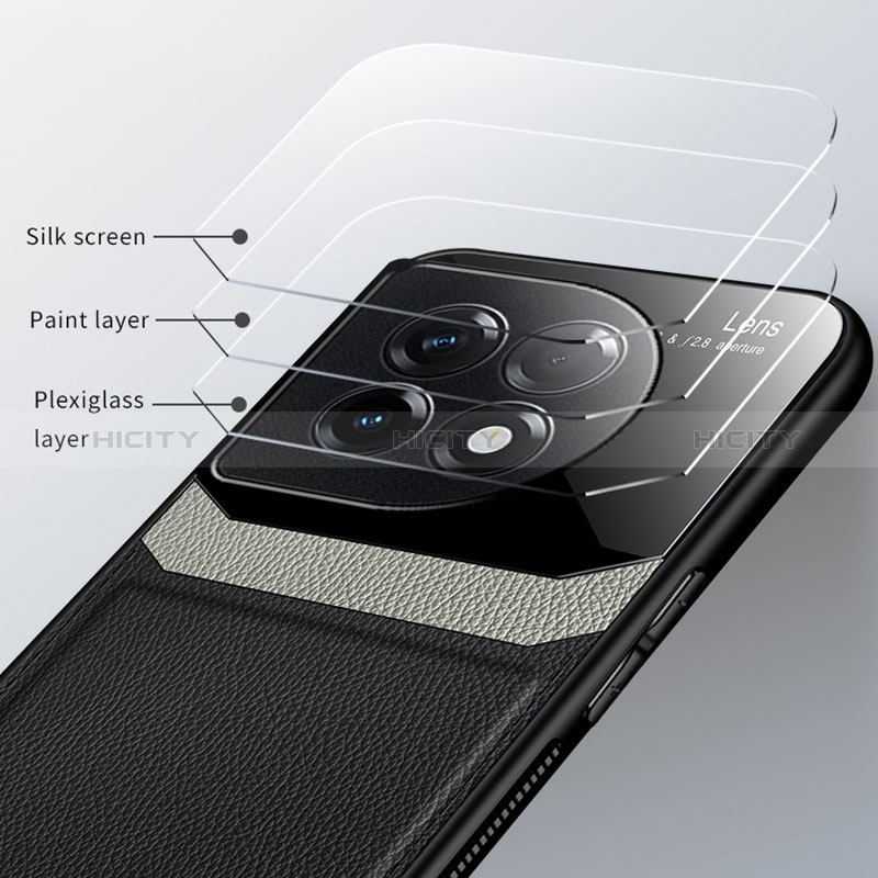 Silikon Hülle Handyhülle Gummi Schutzhülle Flexible Leder Tasche FL1 für OnePlus 11R 5G