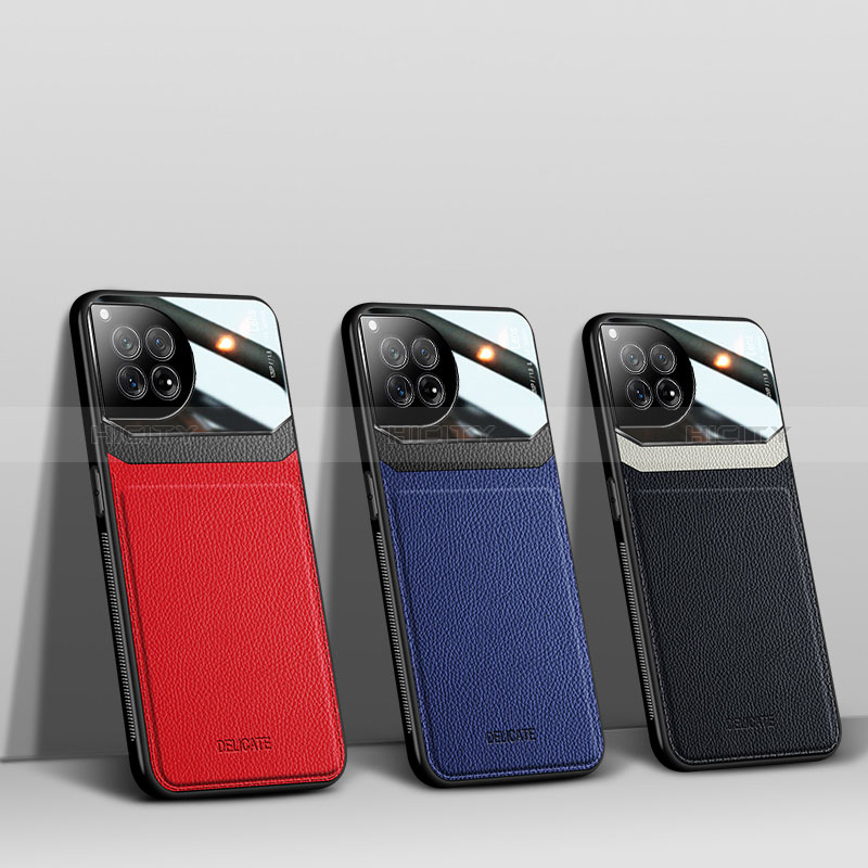Silikon Hülle Handyhülle Gummi Schutzhülle Flexible Leder Tasche FL1 für OnePlus 12R 5G groß