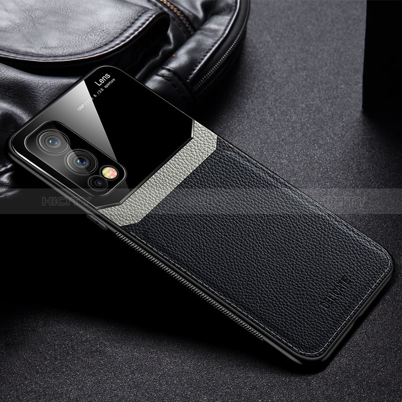 Silikon Hülle Handyhülle Gummi Schutzhülle Flexible Leder Tasche FL1 für OnePlus Nord 2 5G groß