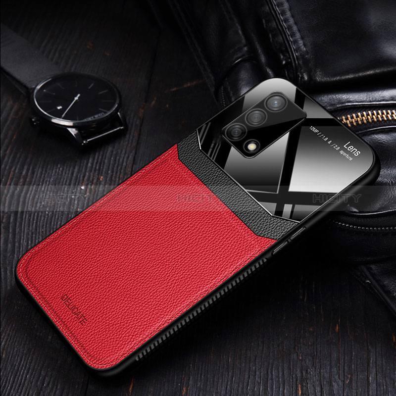 Silikon Hülle Handyhülle Gummi Schutzhülle Flexible Leder Tasche FL1 für Oppo A95 4G groß