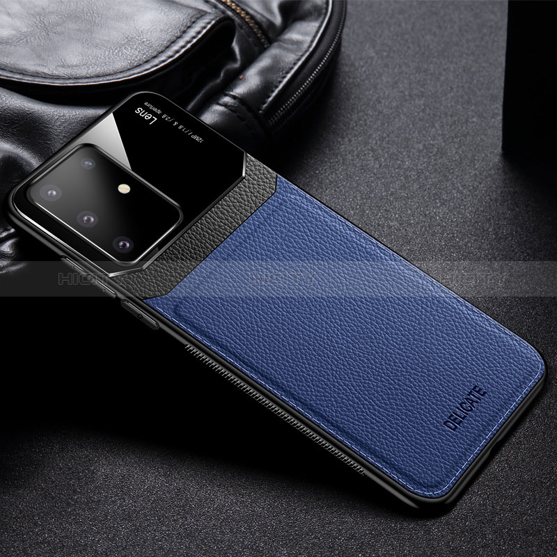 Silikon Hülle Handyhülle Gummi Schutzhülle Flexible Leder Tasche FL1 für Samsung Galaxy M80S groß