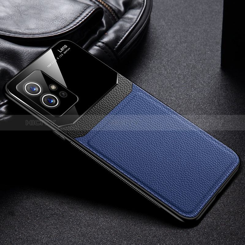 Silikon Hülle Handyhülle Gummi Schutzhülle Flexible Leder Tasche FL1 für Vivo Y55s 5G groß