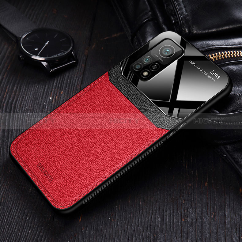 Silikon Hülle Handyhülle Gummi Schutzhülle Flexible Leder Tasche FL1 für Xiaomi Mi 10T 5G groß