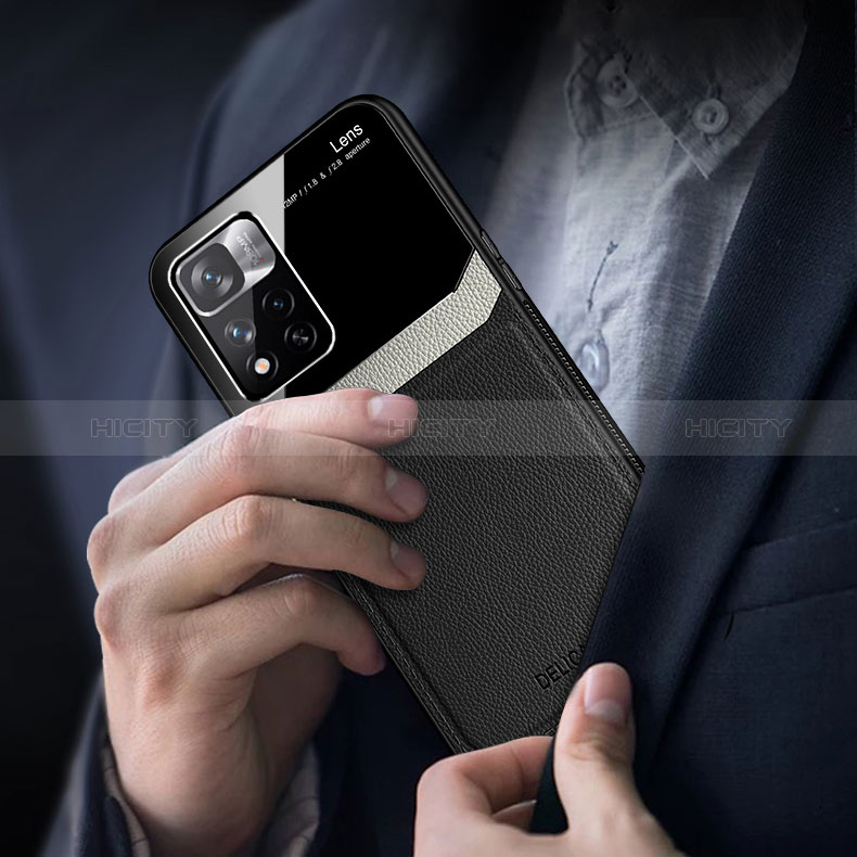 Silikon Hülle Handyhülle Gummi Schutzhülle Flexible Leder Tasche FL1 für Xiaomi Mi 11i 5G (2022) groß