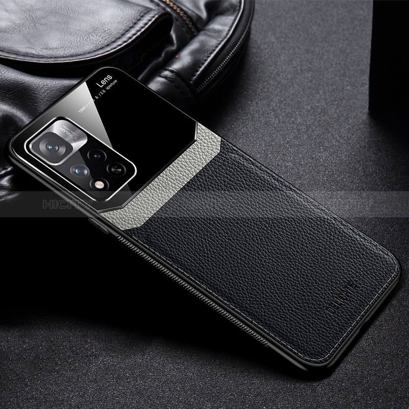 Silikon Hülle Handyhülle Gummi Schutzhülle Flexible Leder Tasche FL1 für Xiaomi Poco X4 NFC groß