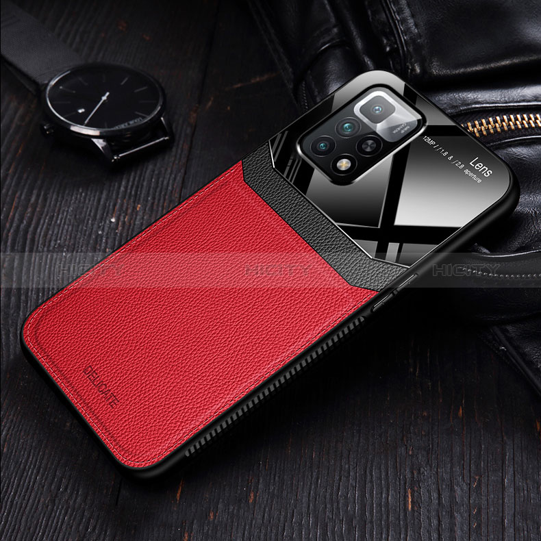 Silikon Hülle Handyhülle Gummi Schutzhülle Flexible Leder Tasche FL1 für Xiaomi Redmi 10 4G