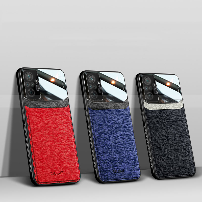 Silikon Hülle Handyhülle Gummi Schutzhülle Flexible Leder Tasche FL1 für Xiaomi Redmi Note 10 Pro Max