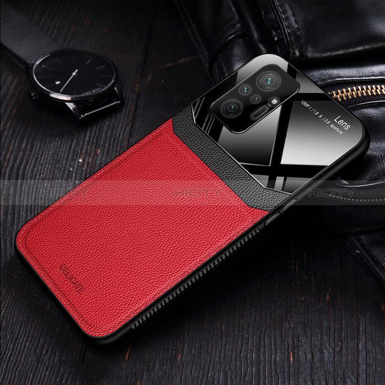 Silikon Hülle Handyhülle Gummi Schutzhülle Flexible Leder Tasche FL1 für Xiaomi Redmi Note 10 Pro Max