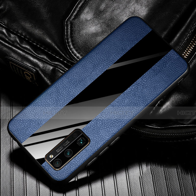 Silikon Hülle Handyhülle Gummi Schutzhülle Flexible Leder Tasche für Huawei Honor 30 Pro Blau