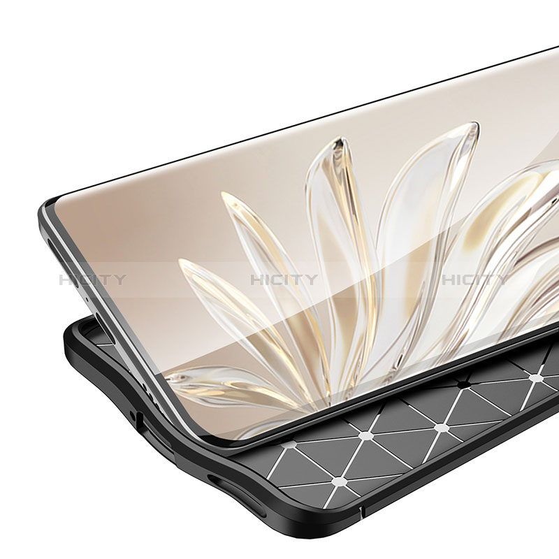 Silikon Hülle Handyhülle Gummi Schutzhülle Flexible Leder Tasche für Huawei Honor 70 Pro 5G