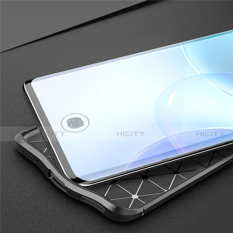 Silikon Hülle Handyhülle Gummi Schutzhülle Flexible Leder Tasche für Huawei Nova 8 5G groß