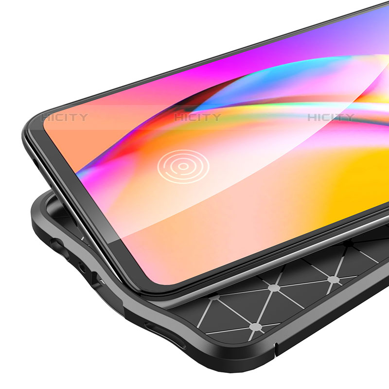 Silikon Hülle Handyhülle Gummi Schutzhülle Flexible Leder Tasche für Oppo A74 4G