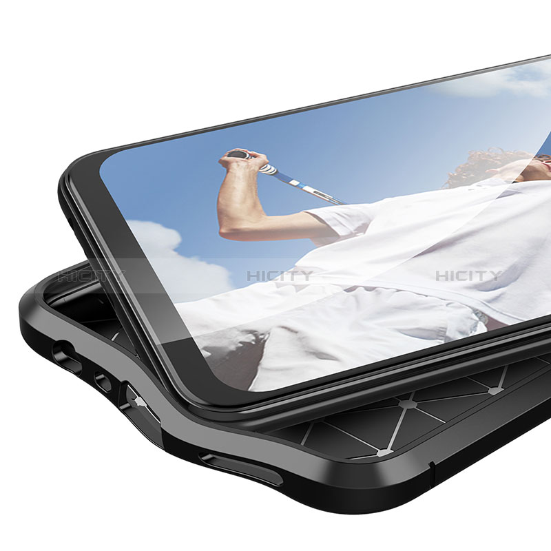 Silikon Hülle Handyhülle Gummi Schutzhülle Flexible Leder Tasche für Oppo A74 5G groß