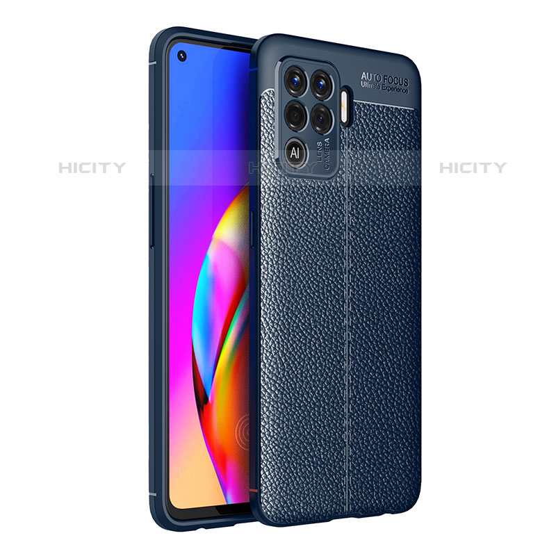 Silikon Hülle Handyhülle Gummi Schutzhülle Flexible Leder Tasche für Oppo F19 Pro groß