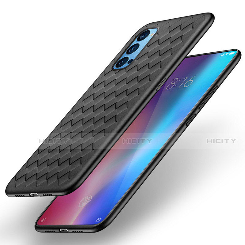 Silikon Hülle Handyhülle Gummi Schutzhülle Flexible Leder Tasche für Oppo Reno4 Pro 5G