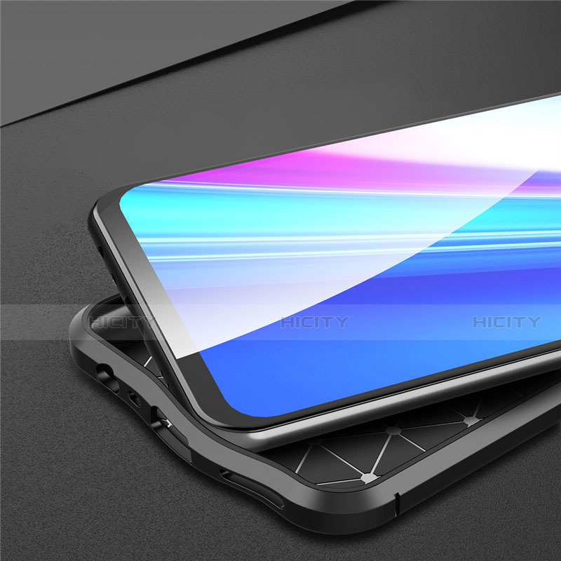 Silikon Hülle Handyhülle Gummi Schutzhülle Flexible Leder Tasche für Realme 7 groß