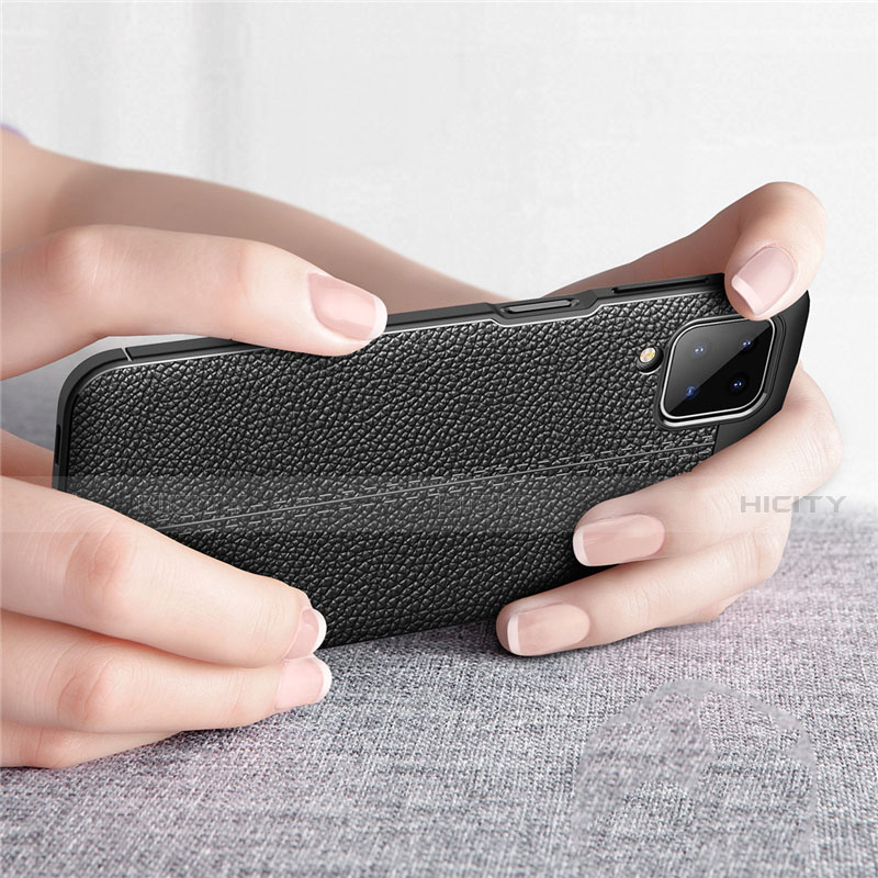 Silikon Hülle Handyhülle Gummi Schutzhülle Flexible Leder Tasche für Samsung Galaxy A12