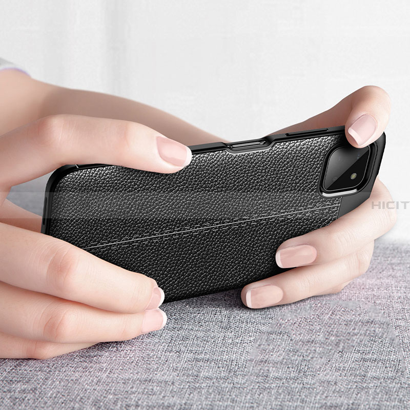 Silikon Hülle Handyhülle Gummi Schutzhülle Flexible Leder Tasche für Samsung Galaxy A22 5G