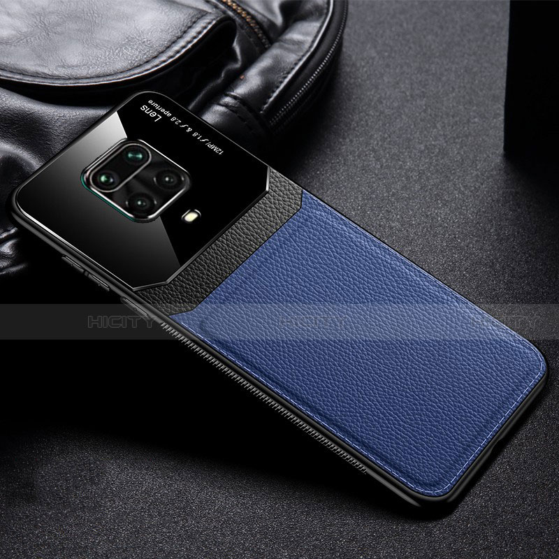 Silikon Hülle Handyhülle Gummi Schutzhülle Flexible Leder Tasche für Xiaomi Poco M2 Pro Blau