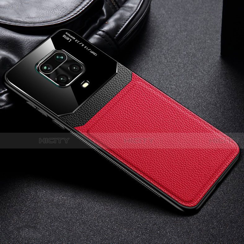 Silikon Hülle Handyhülle Gummi Schutzhülle Flexible Leder Tasche für Xiaomi Poco M2 Pro Rot