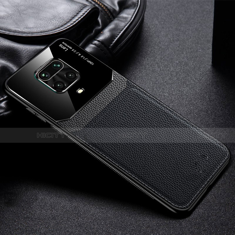 Silikon Hülle Handyhülle Gummi Schutzhülle Flexible Leder Tasche für Xiaomi Poco M2 Pro Schwarz