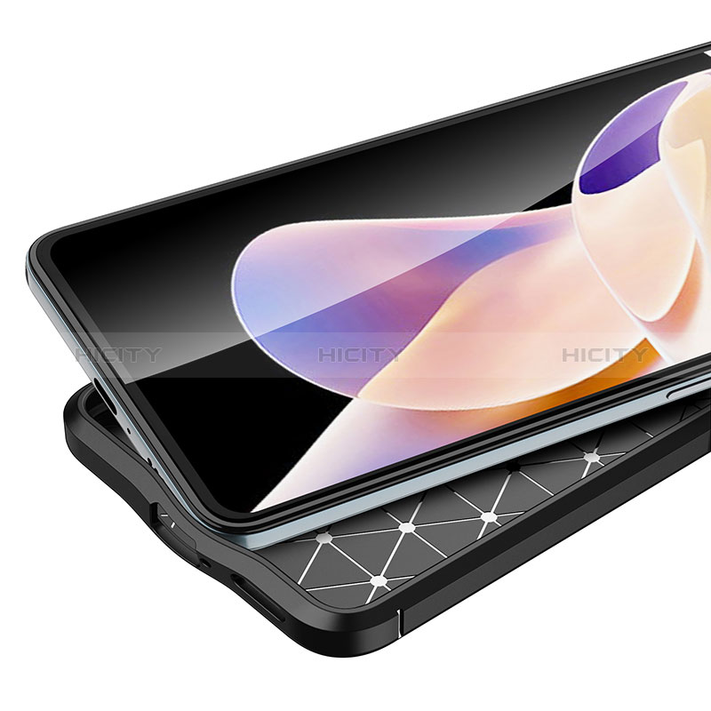 Silikon Hülle Handyhülle Gummi Schutzhülle Flexible Leder Tasche für Xiaomi Poco X4 NFC groß