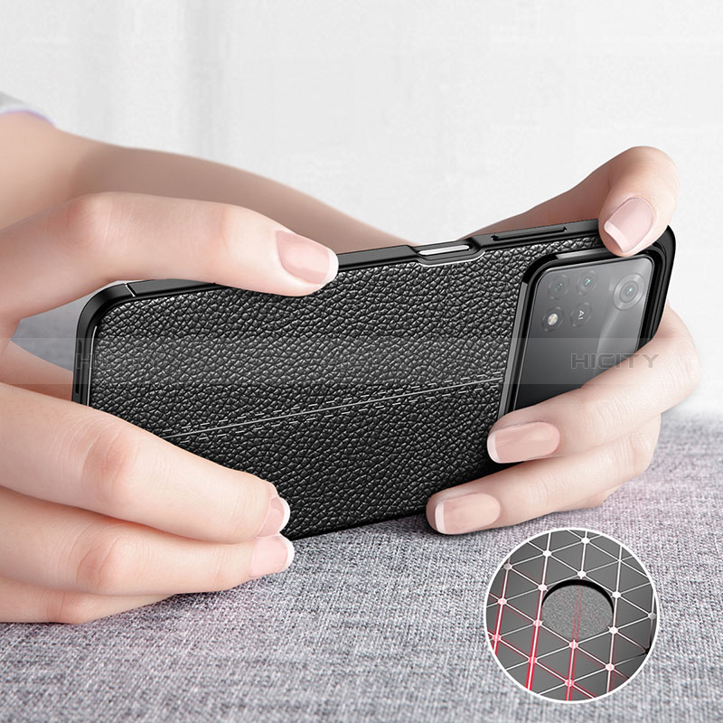 Silikon Hülle Handyhülle Gummi Schutzhülle Flexible Leder Tasche für Xiaomi Poco X4 Pro 5G