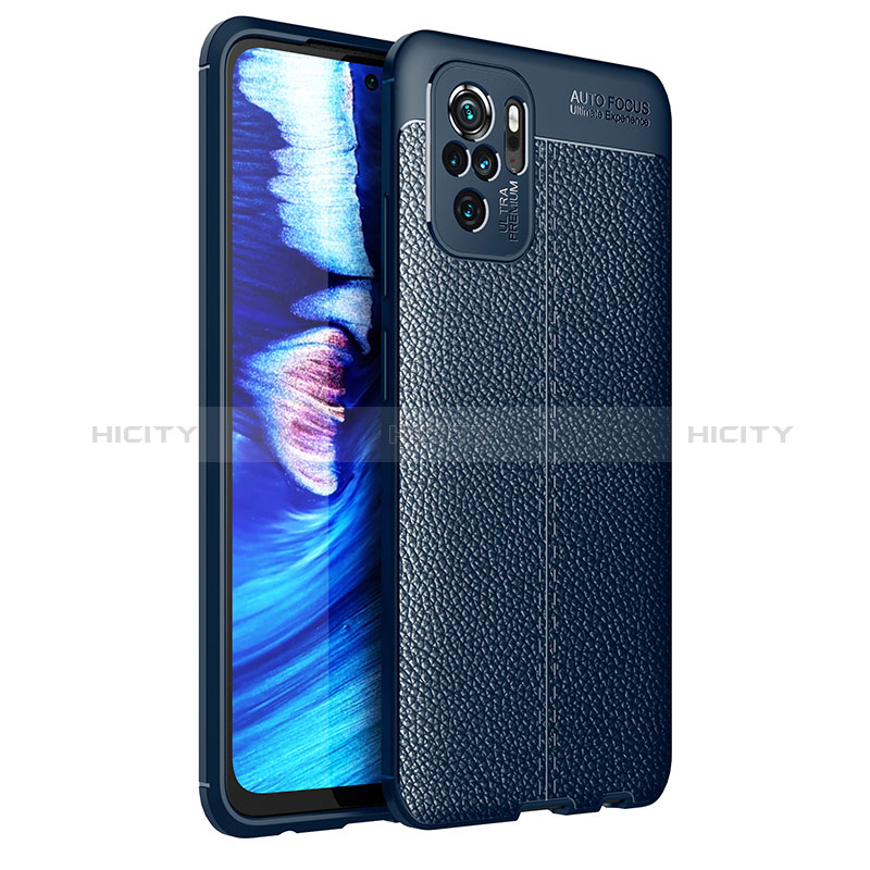 Silikon Hülle Handyhülle Gummi Schutzhülle Flexible Leder Tasche für Xiaomi Redmi Note 10 4G groß