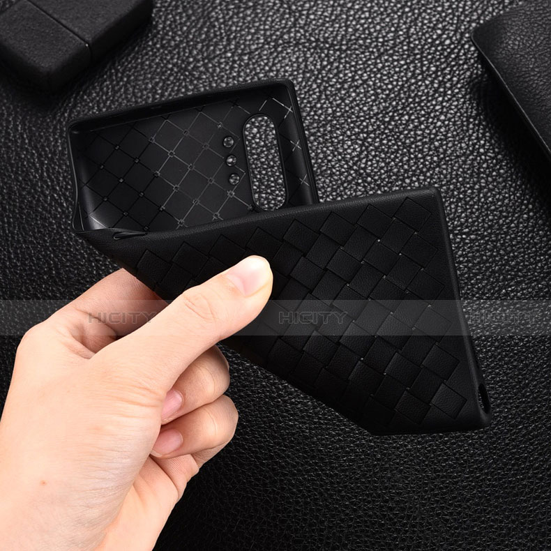 Silikon Hülle Handyhülle Gummi Schutzhülle Flexible Leder Tasche H01 für Samsung Galaxy Note 10 Plus