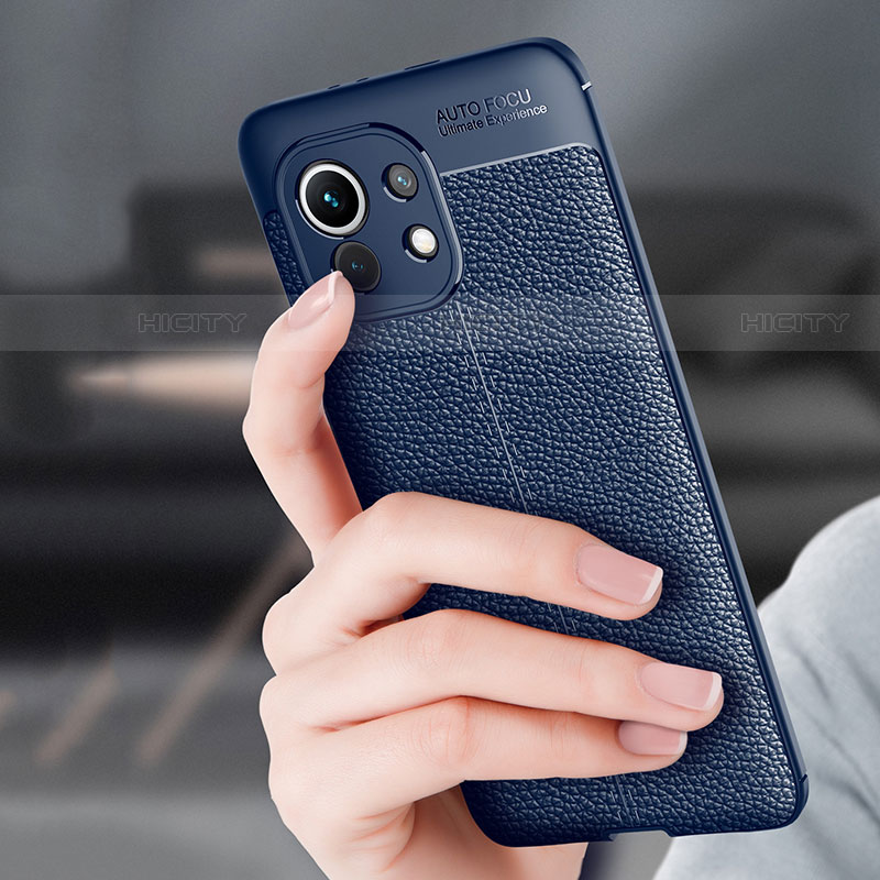 Silikon Hülle Handyhülle Gummi Schutzhülle Flexible Leder Tasche H01 für Xiaomi Mi 11 5G