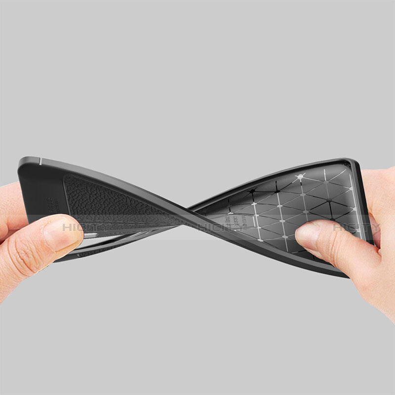 Silikon Hülle Handyhülle Gummi Schutzhülle Flexible Leder Tasche H01 für Xiaomi Mi Note 10 Pro groß