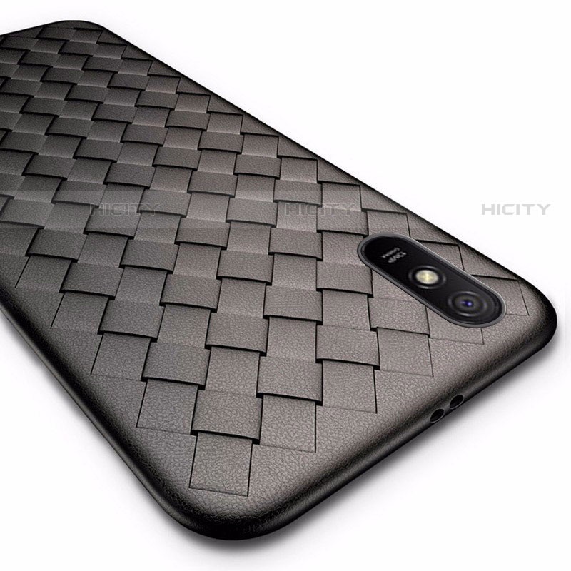 Silikon Hülle Handyhülle Gummi Schutzhülle Flexible Leder Tasche H01 für Xiaomi Redmi 9A