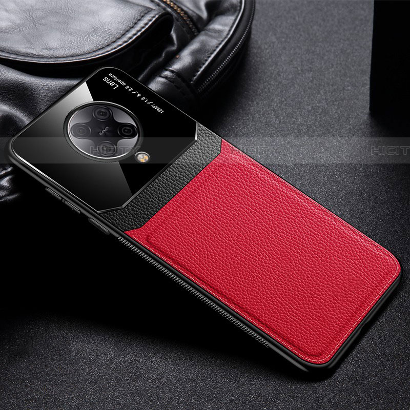 Silikon Hülle Handyhülle Gummi Schutzhülle Flexible Leder Tasche H01 für Xiaomi Redmi K30 Pro 5G Rot Plus