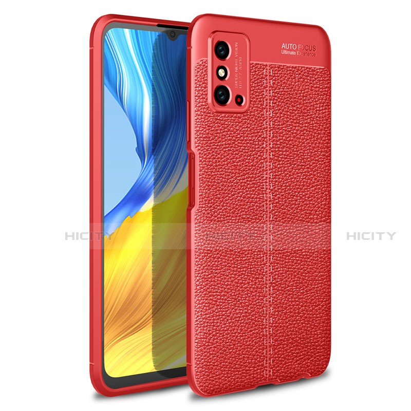 Silikon Hülle Handyhülle Gummi Schutzhülle Flexible Leder Tasche H02 für Huawei Honor X10 Max 5G Rot Plus